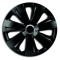 Set capace roti 16` negre cu inel cromat energy 4buc