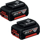 Bosch GBA + GBA - Acumulator Li-Ion 18 V 6 Ah + Acumulator Li-Ion 18 V 5 Ah
