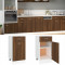 vidaXL Dulap inferior cu sertar &ldquo;Lyon&rdquo; stejar maro 40x46x81,5cm