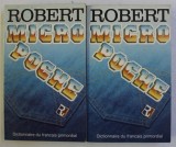 ROBERT MICRO POCHE - DICTIONNAIRE DU FRANCAIS PRIMORDIAL , sous la direction de PAUL ROBERT , VOL. I - II , 1986