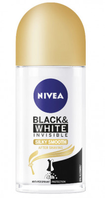 Deodorant roll-on Nivea Black&amp;amp;White Silky Smooth, 50 ml foto