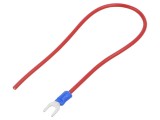 Cablu CHEVAL M5WI-250RD025 roșu 250mm cu terminale sertizate neizolate
