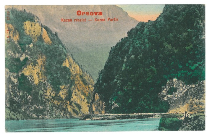 3162 - ORSOVA, Danube Kazan, Romania - old postcard - unused