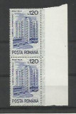 Romania MNH 1991 - Hoteluri si cabane - LP 1269 (val 120L - fara filigran) - X2, Nestampilat