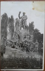 Carte postala, Craiova, Monumentul Regelui Carol I, 1934