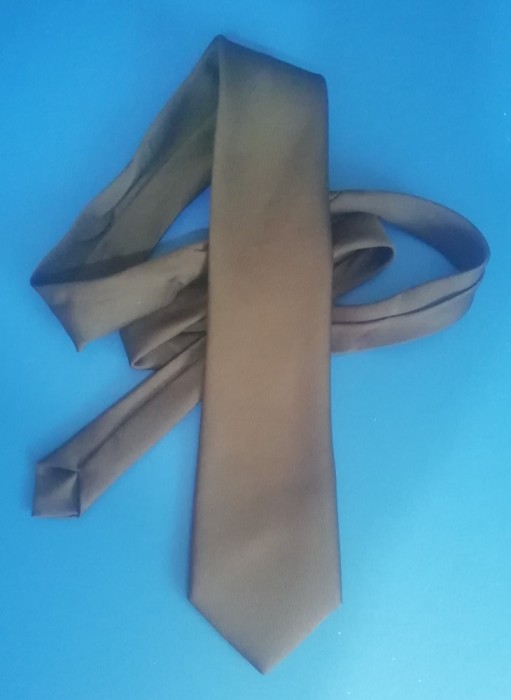 M3 CC3 4 - Cravata tip militar - culoare maro - piesa de colectie