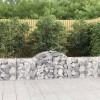 VidaXL Coșuri gabion arcuite 11 buc, 200x30x60/80 cm, fier galvanizat 3146077