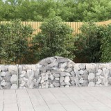 Cosuri gabion arcuite 50 buc, 200x30x60/80 cm, fier galvanizat GartenMobel Dekor, vidaXL