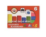 Creta color patrata 6buc/cutie Koh-I-Noor