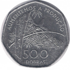 Sao Tome & Principe 500 Dobras 1997 - (FAO) 23mm, V18, KM-89 UNC !!!