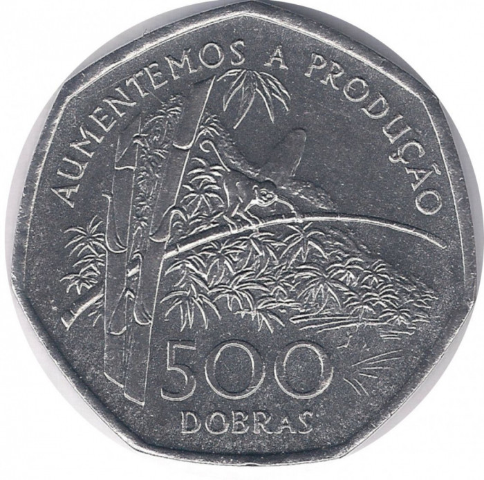 Sao Tome &amp; Principe 500 Dobras 1997 - (FAO) 23mm, V18, KM-89 UNC !!!