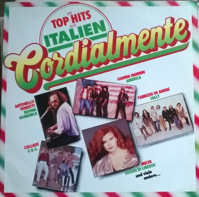 Vinil Various &amp;ndash; Cordialmente (Die Top Hits Aus Italien) ITALY (VG) foto