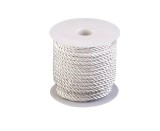 Snur rasucit pentru activitati de lucru manual, alb, 3 mm x 3.5 m