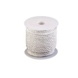 Snur rasucit pentru activitati de lucru manual, alb, 3 mm x 3.5 m