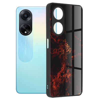 Husa pentru Oppo A98 5G, Techsuit Glaze Series, Red Nebula foto