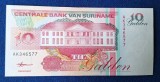 10 Gulden 1998 - Bancnota veche SURINAM - serie AK346577, stare foarte buna UNC