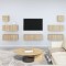 vidaXL Set dulapuri TV, 7 piese, stejar sonoma, lemn prelucrat