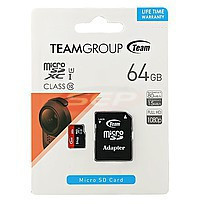 Card memorie micro-SD 64GB Team clasa 10 foto