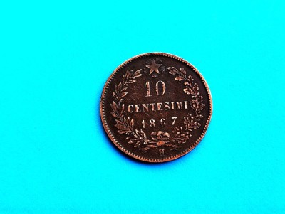 10 Centesimi 1867 Italia- foto