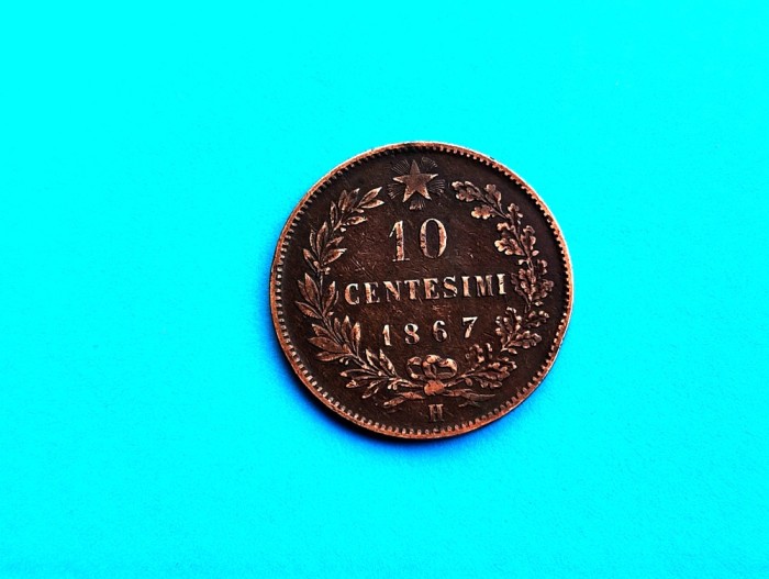 10 Centesimi 1867 Italia-