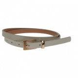 Curea dama, casual-eleganta, din piele ecologica, latime 1.3 cm, alb - CKD010, CK LEATHER