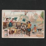Reclama Litografie &quot;F&uuml;rsten unter dem Volke - Peter der Grosse ca si capitan de nava&quot; 1900