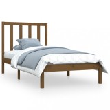 Cumpara ieftin Cadru de pat, maro miere, 100x200 cm, lemn masiv de pin