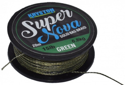 Fir textil Super Nova Solid Bag Supple Verde/15 lbs./20 M - Kryston foto