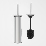 Cumpara ieftin Set Perie WC cu Suport Horeca, Inox, 36cm, Pahar Plastic Interior, Design Modern