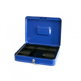 Caseta bani Strend Pro CashBox, 250x180x90 mm, albastra foto