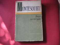 MONTESQUIEU - DESPRE SPIRITUL LEGILOR (vol. 1) foto