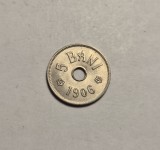 5 bani 1906 J Unc