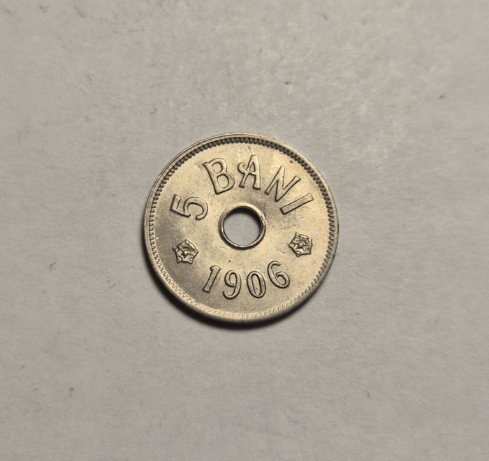 5 bani 1906 J Unc