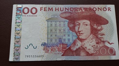 Suedia -500 Kronor/Coroane 2001 foto