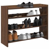 VidaXL Pantofar, Stejar maro, 80x25x62 cm, lemn prelucrat