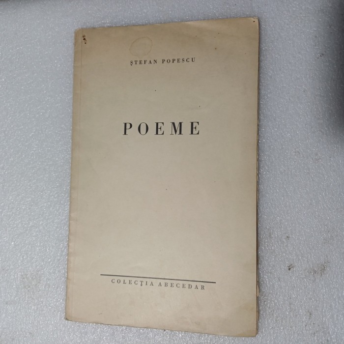 POEME-STEFAN POPESCU CU DEDICATIE SI SEMNATURA-1939 X2