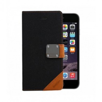 Husa Flip Astrum FC MATTE BOOK Apple iPhone 6/6s Plus Negru foto