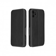 Husa Compatibila cu Apple iPhone 11 Techsuit Safe Wallet Plus Negru