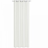Draperie Elfie Opac cu inele Jemidi, 140 x 245 cm, Alb, Poliester, 55279.02.01