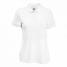 Tricou polo FRUIT OF THE LOOM Lady White foto