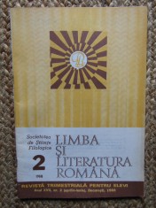 Limba ?i literatura romana. Revista trimestriala pentru elevi 1988 foto
