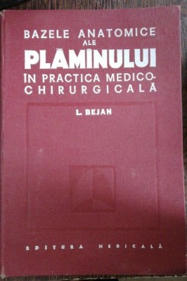 BAZELE ANATOMICE ALE PLAMANULUI - L.BEJAN foto
