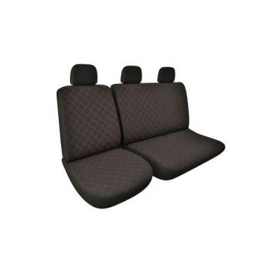 Huse Auto Textil model romb 2+1 pentru Scaun Sofer + Bancheta Stanga Cod: ART201TEX Automotive TrustedCars foto