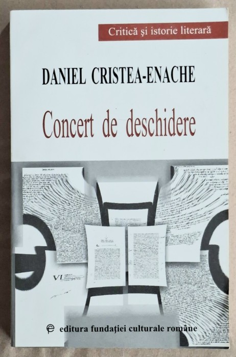 Concert de deschidere - Daniel Cristea - Enache Contine dedicatie, data si semnatura autorului