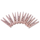 Clemă Lemn, Model 4.5cm, Set 10 Bucăți, Culoare Naturală, Oem