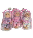 Puerto Bebe Maymay cu Salopetă și 6 Sunete 24 Cm &icirc;n Geantă