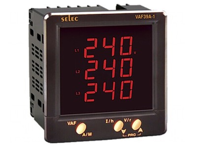 Aparat de măsură parametri reţea LED 3 cifre VAF39A 230V foto