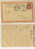 Germany 1885 Postal Stationery Card Strassbourg to Mechelen Belgium D.122