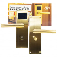 Aproape nou: Yala control acces hotelier PNI CH2000R PRO Gold cu cititor de card de