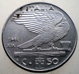 2.309 ITALIA WWII VITTORIO EMANUELE III 50 CENTESIMI 1941 R MAGNETICA, Europa